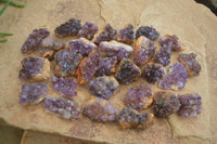 Natural Small Dark Amethyst Crystal Plates  x 70 From Mapatizya, Zambia - Toprock Gemstones and Minerals 