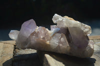 Natural Jacaranda Amethyst Clusters  x 2 From Mumbwa, Zambia - Toprock Gemstones and Minerals 