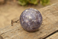 Polished Purple Lepidolite Mica Spheres  x 6 From Madagascar - TopRock