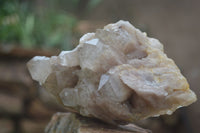 Natural Cascading Smokey White Phantom Quartz Clusters  x 2 From Luena, Congo - Toprock Gemstones and Minerals 