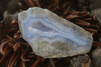 Polished Blue Lace Agate Geode Specimens  x 6 From Malawi