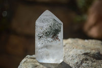 Polished Mixed Inclusion Quartz Points x 6 From Madagascar