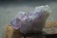 Natural Jacaranda Amethyst Clusters  x 3 From Mumbwa, Zambia - Toprock Gemstones and Minerals 