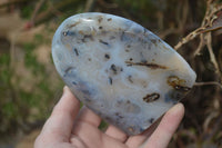 Polished Banded Agate Standing Free Forms  x 3 From West Coast, Madagascar