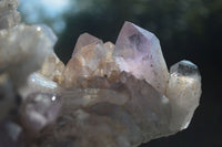 Natural Jacaranda Amethyst Clusters  x 2 From Mumbwa, Zambia - Toprock Gemstones and Minerals 