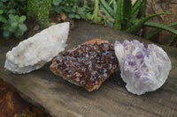 Natural Groovy Mixed Selection Of Quartz Specimens  x 3 From Southern Africa - Toprock Gemstones and Minerals 