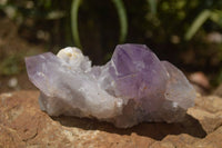 Natural Amethyst Crystal Clusters  x 3 From Zambia - TopRock