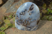 Polished Banded Agate Standing Free Forms  x 3 From West Coast, Madagascar