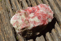 Natural Cobbed Rhodonite & Chromite Pieces x 9 From Rushinga, Zimbabwe - TopRock