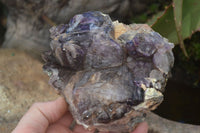 Natural Large Window Amethyst Brandberg Crystal Clusters x 2 From Brandberg, Namibia