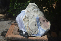 Natural XXL Blue Lace Agate Geode Specimen x 1 From Malawi - Toprock Gemstones and Minerals 