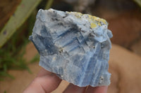 Natural New Sky Blue Calcite Specimens  x 6 From Spitzkoppe, Namibia - Toprock Gemstones and Minerals 