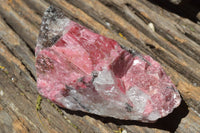 Natural Cobbed Rhodonite & Chromite Pieces x 9 From Rushinga, Zimbabwe - TopRock