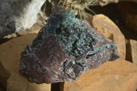 Natural Drusy Coated Malachite On Dolomite Specimen x 1 From Likasi, Congo - Toprock Gemstones and Minerals 