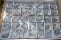 Natural New Sky Blue Calcite With Hematite Specimens  x 35 From Spitzkoppe, Namibia - Toprock Gemstones and Minerals 