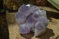 Natural Jacaranda Amethyst Clusters x 2 From Mumbwa, Zambia - TopRock