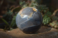 Polished Agate Spheres x 3 From Madagascar