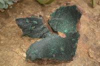 Natural Crystalline Botryoidal Malachite Specimens  x 3 From Congo - Toprock Gemstones and Minerals 