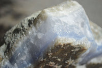 Natural XXL Blue Lace Agate Geode Specimen x 1 From Malawi - Toprock Gemstones and Minerals 