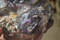 Natural Large Window Amethyst Brandberg Crystal Clusters x 2 From Brandberg, Namibia