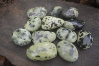 Polished Spotted Leopard Stone Gallets  x 12 From Nyanga & Shamva, Zimbabwe - Toprock Gemstones and Minerals 