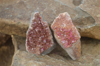 Natural Salrose Cobaltion Dolomite Specimens x 12 From Kakanda, Congo