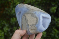 Polished Blue Lace Agate Free Forms  x 2 From Nsanje, Malawi - Toprock Gemstones and Minerals 