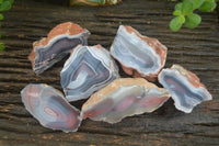 Polished Banded River Agate Nodules  x 6 From Zimbabwe - Toprock Gemstones and Minerals 