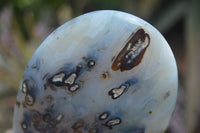 Polished Banded Agate Standing Free Forms  x 3 From West Coast, Madagascar