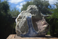 Natural XXL Blue Lace Agate Geode Specimen x 1 From Malawi - Toprock Gemstones and Minerals 