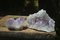 Natural Jacaranda Amethyst Clusters x 2 From Mumbwa, Zambia - TopRock