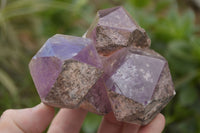 Natural Amethyst Crystal Clusters  x 3 From Zambia - TopRock