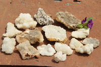 Natural Rare Mountain "Snow" Quartz Specimens  x 15 From Alberts Mountain, Lesotho - TopRock