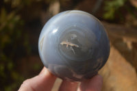 Polished Agate Spheres x 3 From Madagascar