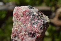 Natural Cobbed Rhodonite & Chromite Pieces x 9 From Rushinga, Zimbabwe - TopRock