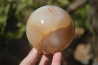 Polished Agate Spheres x 2 From Madagascar