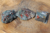 Natural Bloodstone Seftonite Cobbed Pieces x 6 From Swaziland - TopRock