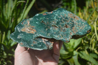 Polished Green Mtorolite / Chrome Chrysoprase Plates  x 2 From Zimbabwe - Toprock Gemstones and Minerals 