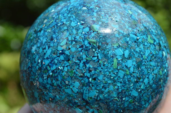 Natural Chrysocolla Conglomerate Sphere x 1 From Congo - TopRock