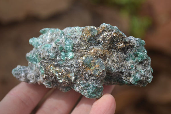 Natural Rare Emerald Mica In Matrix Cobbed Specimens x 6 From Mutoko, Zimbabwe