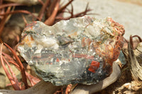 Natural Dragon Bloodstone Cobbed Specimens (Seftonite)  x 2 From Swaziland - TopRock