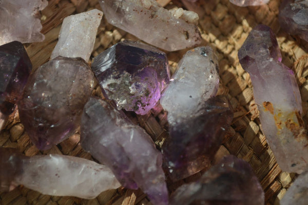 Natural Window Amethyst Crystals  x 70 From Chiredzi, Zimbabwe