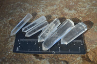 Polished Semi Optic Clear Quartz Jewellery Points x 35 From Madagascar