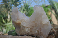 Natural Large Multi Crystal Etched Quartz Specimen  x 1 From Zambia - Toprock Gemstones and Minerals 