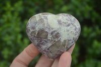 Polished Purple Lepidolite  Hearts  x 6 From Madagascar - Toprock Gemstones and Minerals 