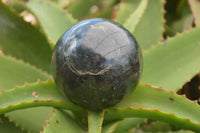 Polished Rare Sparkling Blue Iolite Spheres  x 3 From Madagascar - TopRock