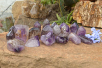 Polished Stunning Selection Of Small Window Amethyst Crystals  x 35 From Akansobe, Madagascar - TopRock