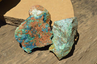 Natural Rough Blue Shattuckite Specimens  x 8 From Namibia - TopRock