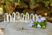 Polished Clear Quartz Crystal Points x 24 From Madagascar - TopRock