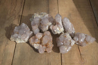 Natural Smokey Amethyst Spirit Quartz Specimens x 12 From Boekenhouthoek, South Africa